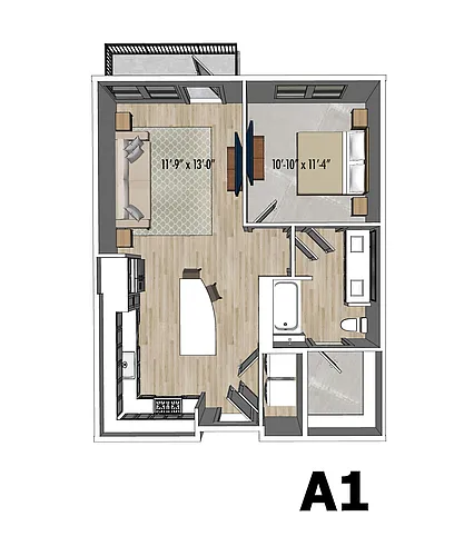 Floor plan Freesia | A1b
