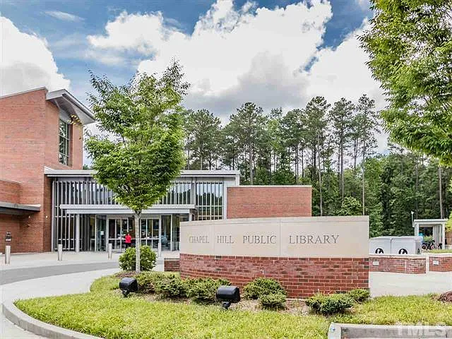 Chapel Hill Public Library main entrance.