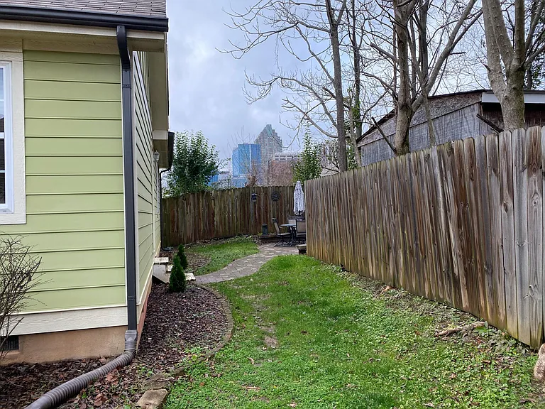 Fenced in yard