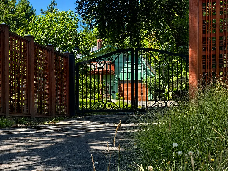 Front entrance gate