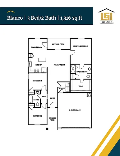 Floor plan Blanco