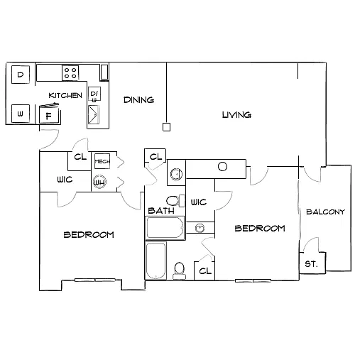 Floor plan Design 2B20