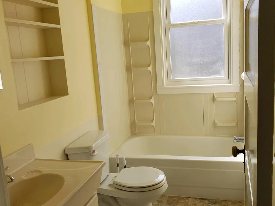 Bathroom on an overcast day