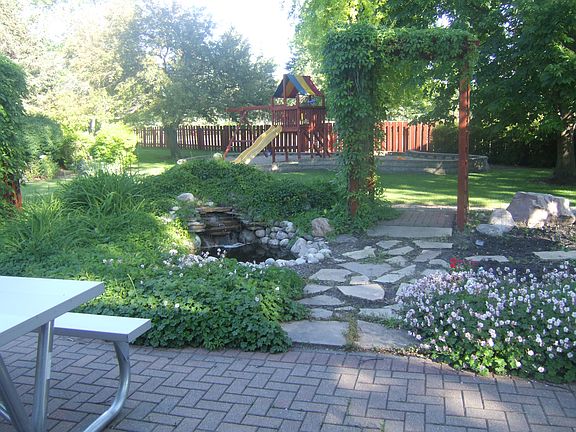 Patio and Pond