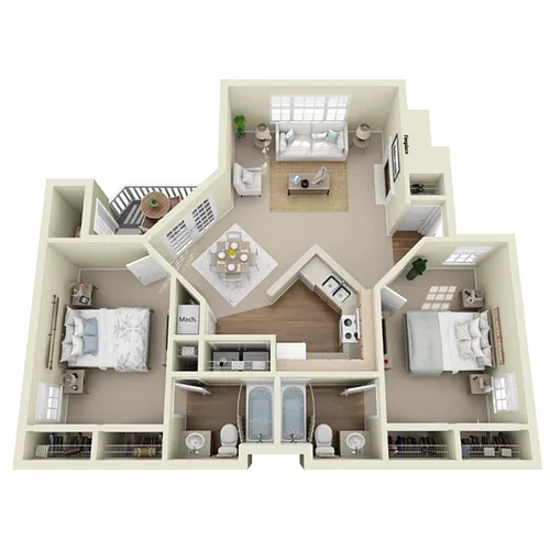 Floor plan Lake Ella