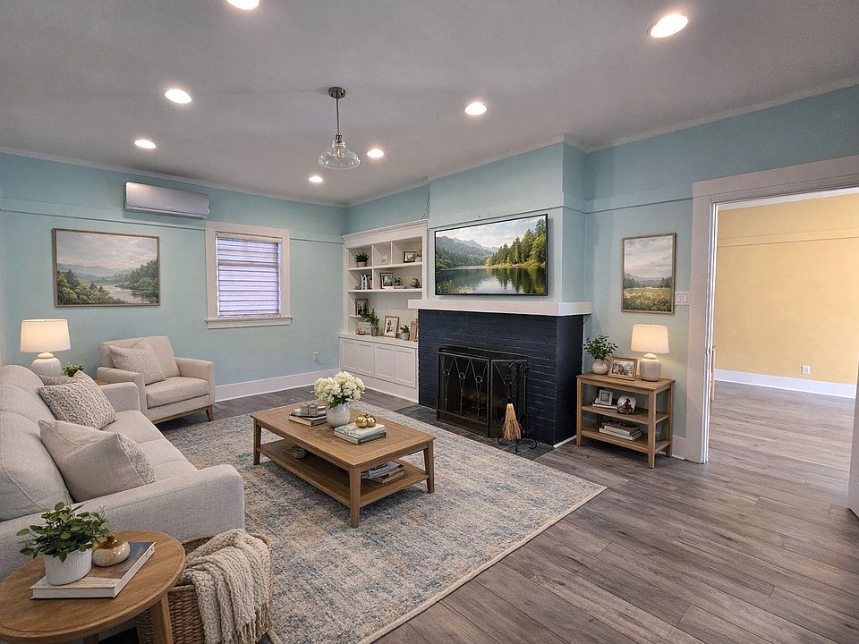 AI enhanced photo to show this room as a living room or bedroom