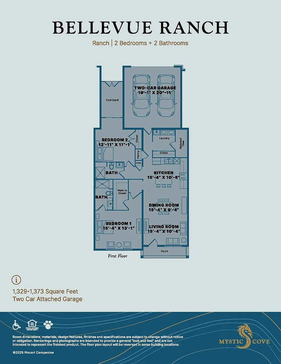 Floor plan Bellevue Ranch