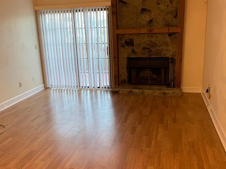 living room with fireplace