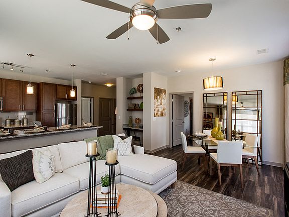 Living Room with Attached Dining Room