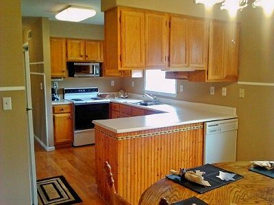 Kitchen with eating area
