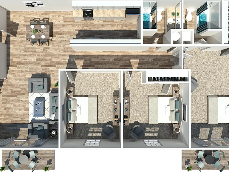 Three Bedroom Two Bathroom Three Bedroom Two Bathroom