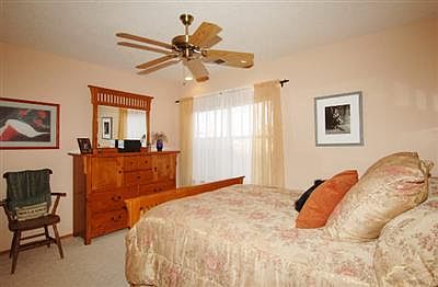 Master Bedroom with sliding door to covered patio