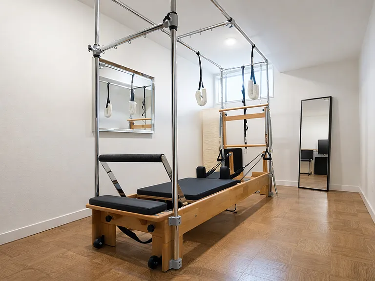 Full cadilliac pilates/fitness room.