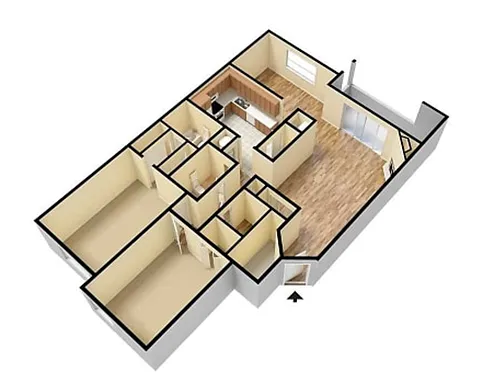 Floor plan 2X2C