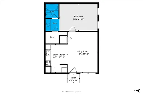 Floor plan One Bedroom