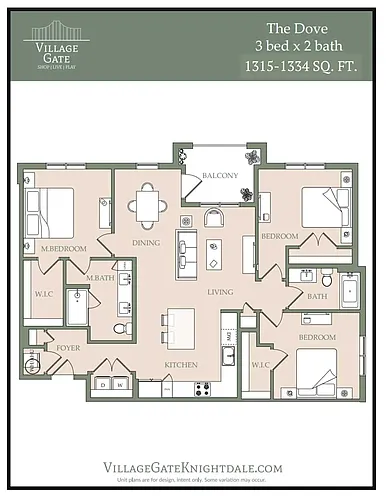 Floor plan The Dove