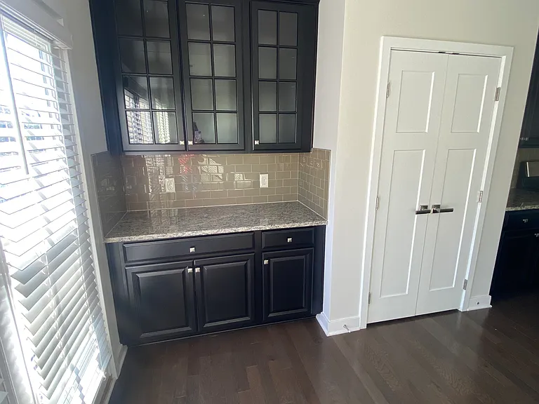 Coffee bar and kitchen pantry