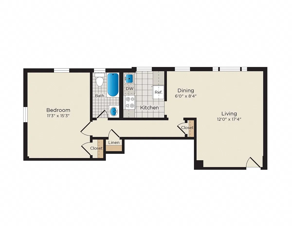 Floor plan A03m North Bond40 Affordable