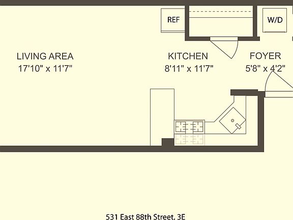 2nd image of 531 E 88th St APT 3E