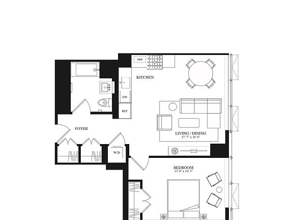 2nd image of 3 Court Sq #2104