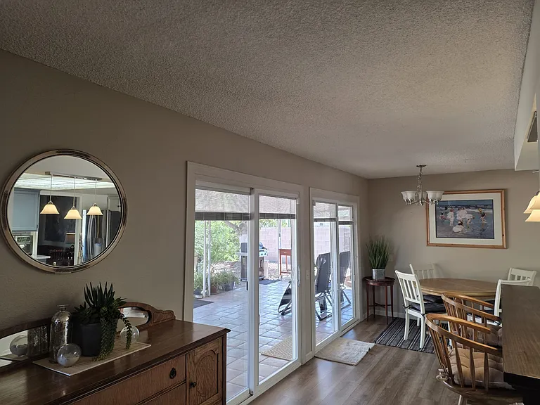 dining area and back patio