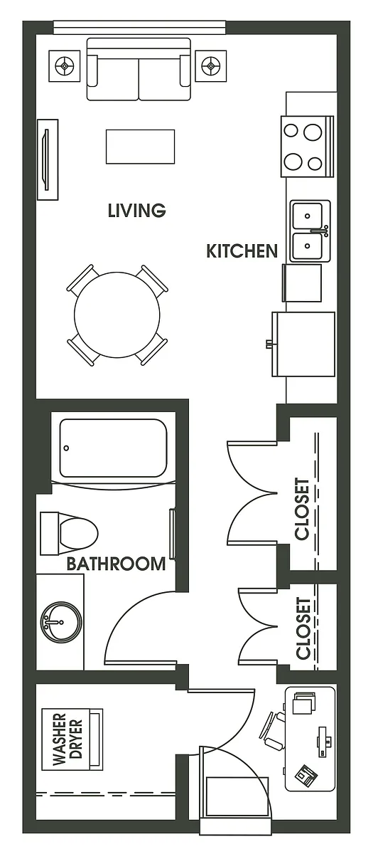 Floor plan Studio S4A