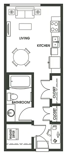 Floor plan Studio S4A