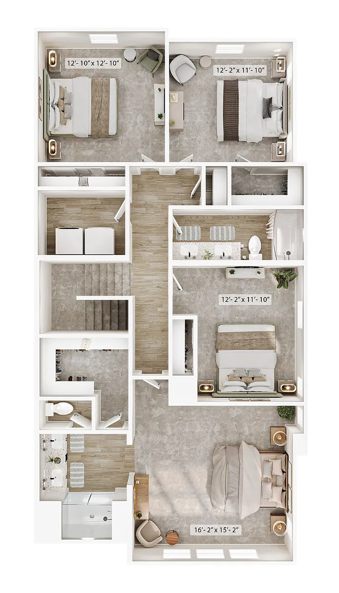 Floor plan 4A Townhome
