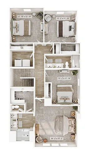 Floor plan 4A Townhome