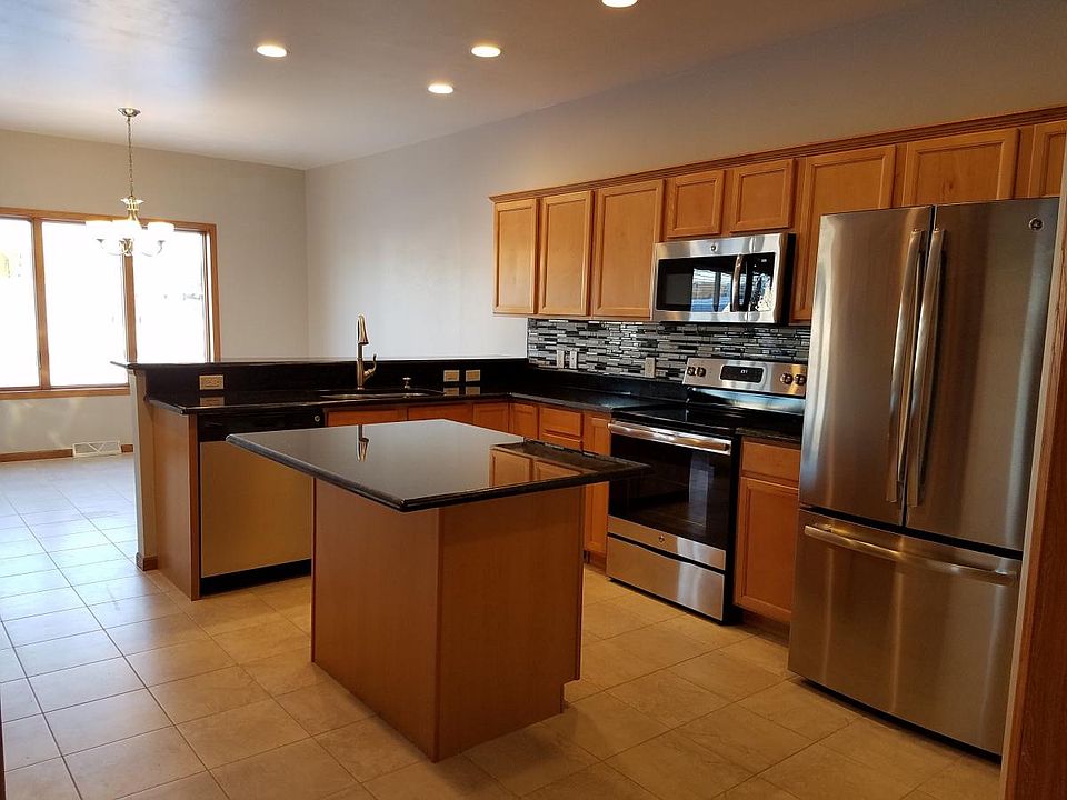 Granite tops and stainless appliances