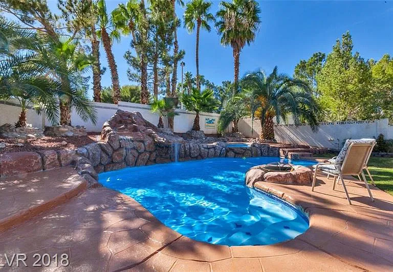 Pool spa and Waterfall.