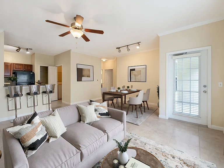 Open-Concept Living and Dining Area