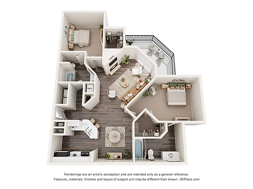 Floor plan 2X2B