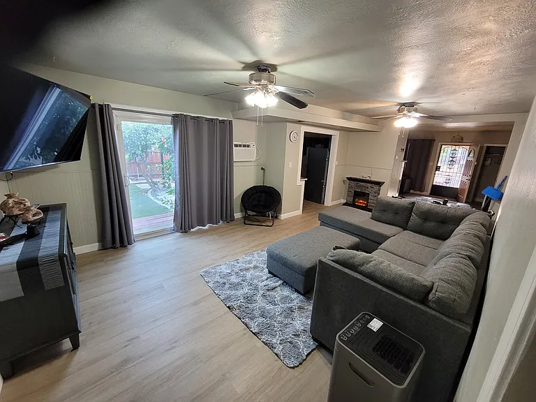 Family room with Tv