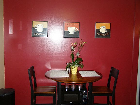 Kitchen dining area.