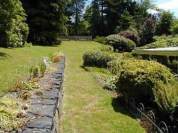 The yard towards the garden