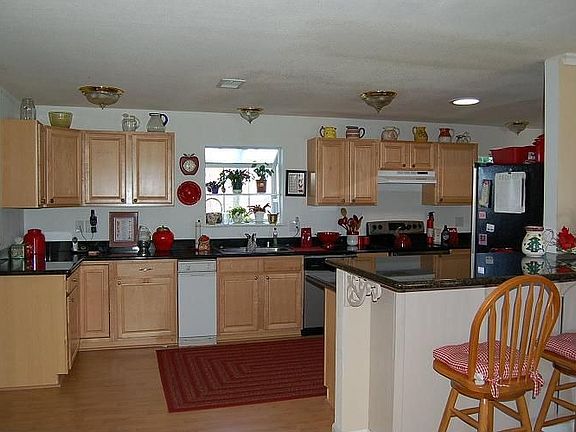 This kitchen has been remodeled and the sellers have spared no expense.