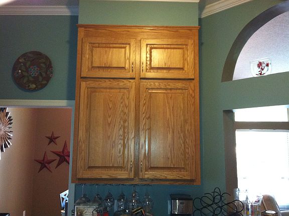 New oak kitchen cabinets