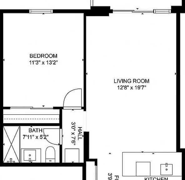1-Bedroom Floorplan 1-Bedroom Floorplan