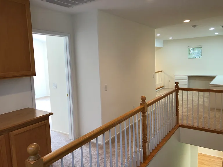 Top of stairs, linen closet, master door, loft