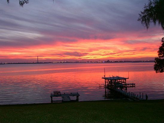 Sunset from backyard.