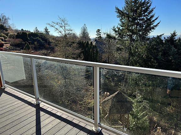Private deck with views