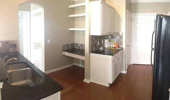 Open kithen space with a built in desk area