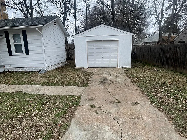 driveway and garage