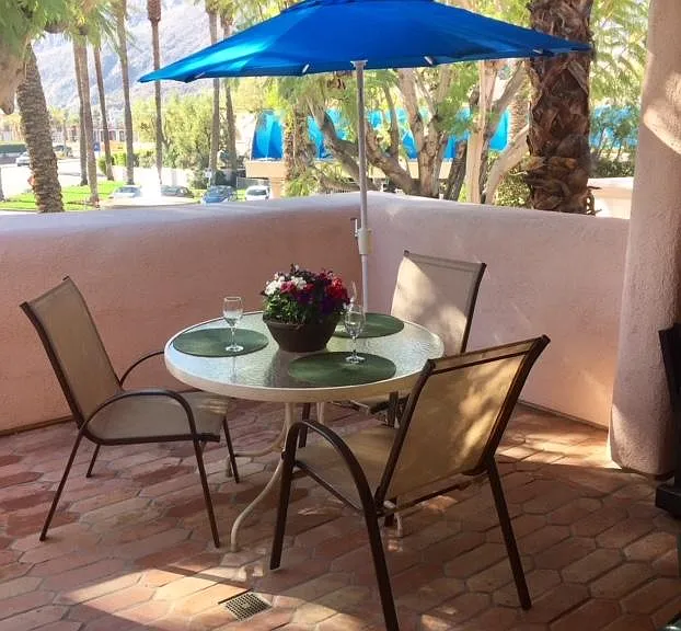 Deck with a fabulous view and fan.