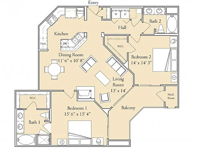 Floor plan 2 - Orchid