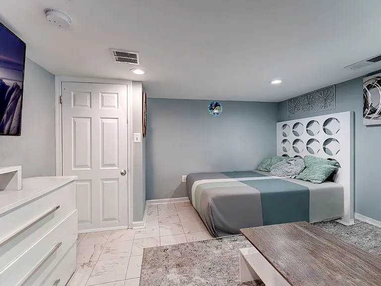 4th bedroom is very large and easily holds desk and dresser