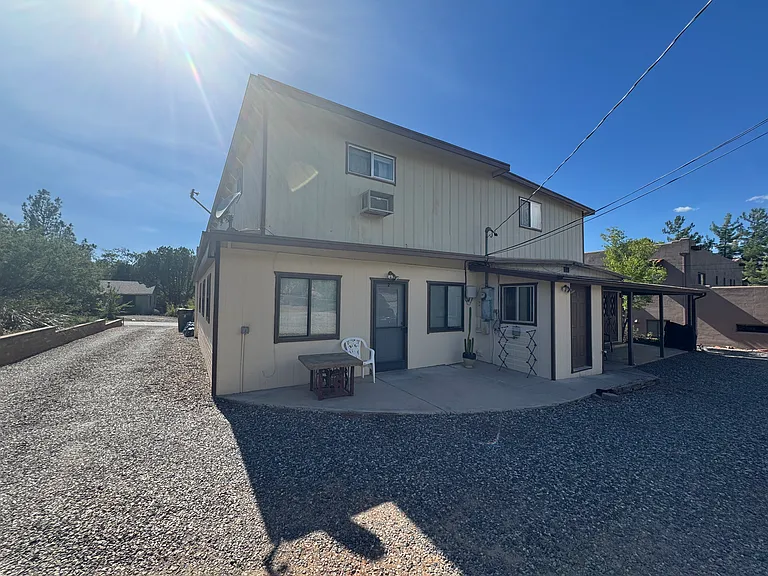 outside view of building - apartment is upstairs unit