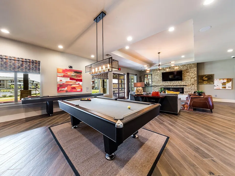 Pool Table & Shuffleboard Table at Legacy Creekside Apartments, Texas