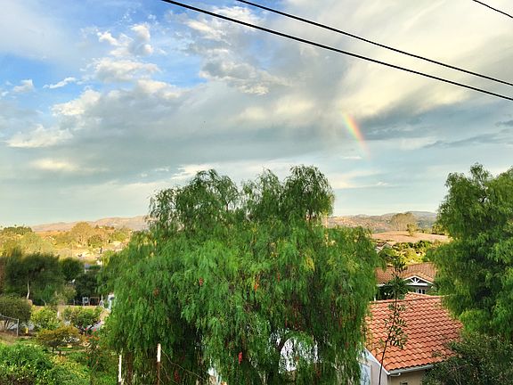 Rainbow view from rear